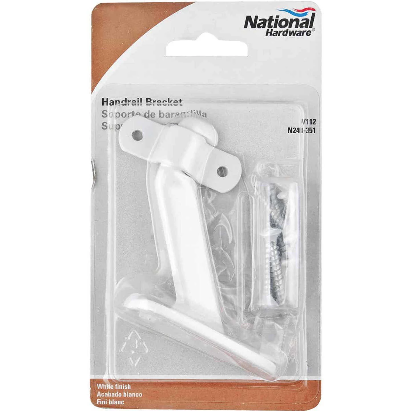 Wholesale 😉 National White Zinc Die-Cast With Steel Strap Handrail Bracket 🔥 4 Wholesale 😉 National White Zinc Die-Cast With Steel Strap Handrail Bracket 🔥 - Image 2