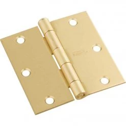 Wholesale ⭐ National 3.5 In. Satin Brass Square Corner Hinge 💯