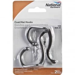 Discount 👍 National Oil Rubbed Bronze 🧥 Coat & Hat Wardrobe Hook, 2 Per Card ✔️ -National Sales Store ItemImage 200494 q5vdee 21u4wg 7j95f