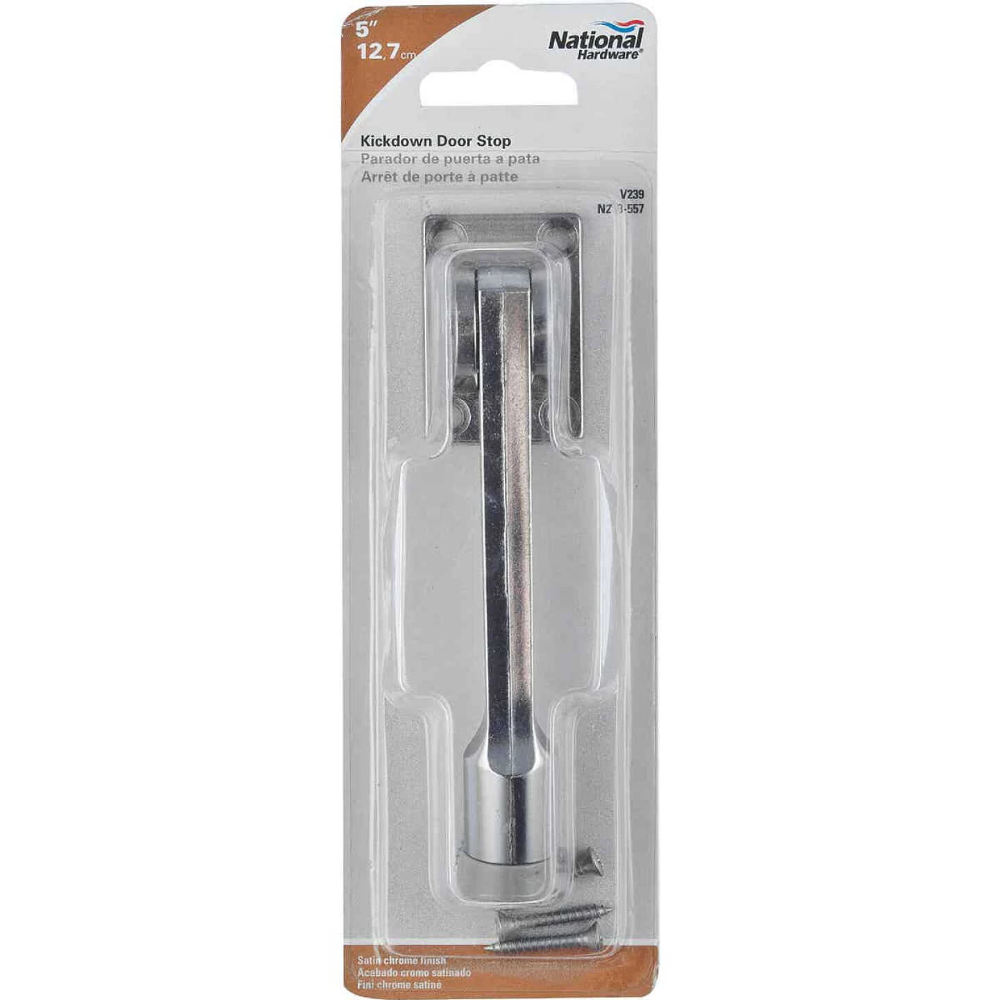 Outlet ๐ National 5 In. Satin Chrome Kickdown Door Holder ๐ 4 Outlet ๐ National 5 In. Satin Chrome Kickdown Door Holder ๐ - Image 2