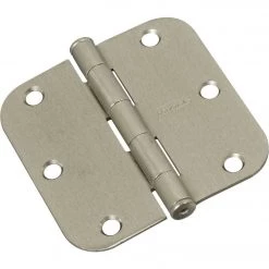 Best Sale 🎉 National 3-1/2 In. X 5/8 In. Radius Satin Nickel Door Hinge (3-Pack) ⭐