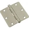 Buy 🥰 National 3-1/2 In. X 1/4 In. Radius Satin Nickel Door Hinge (3-Pack) 💯 -National Sales Store ItemImage 200708 q5vdm1 2mjjs ewyefs