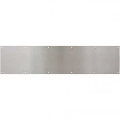 Discount ✔️ National 8 In. X 34 In. Satin Nickel Aluminum Kickplate 💯