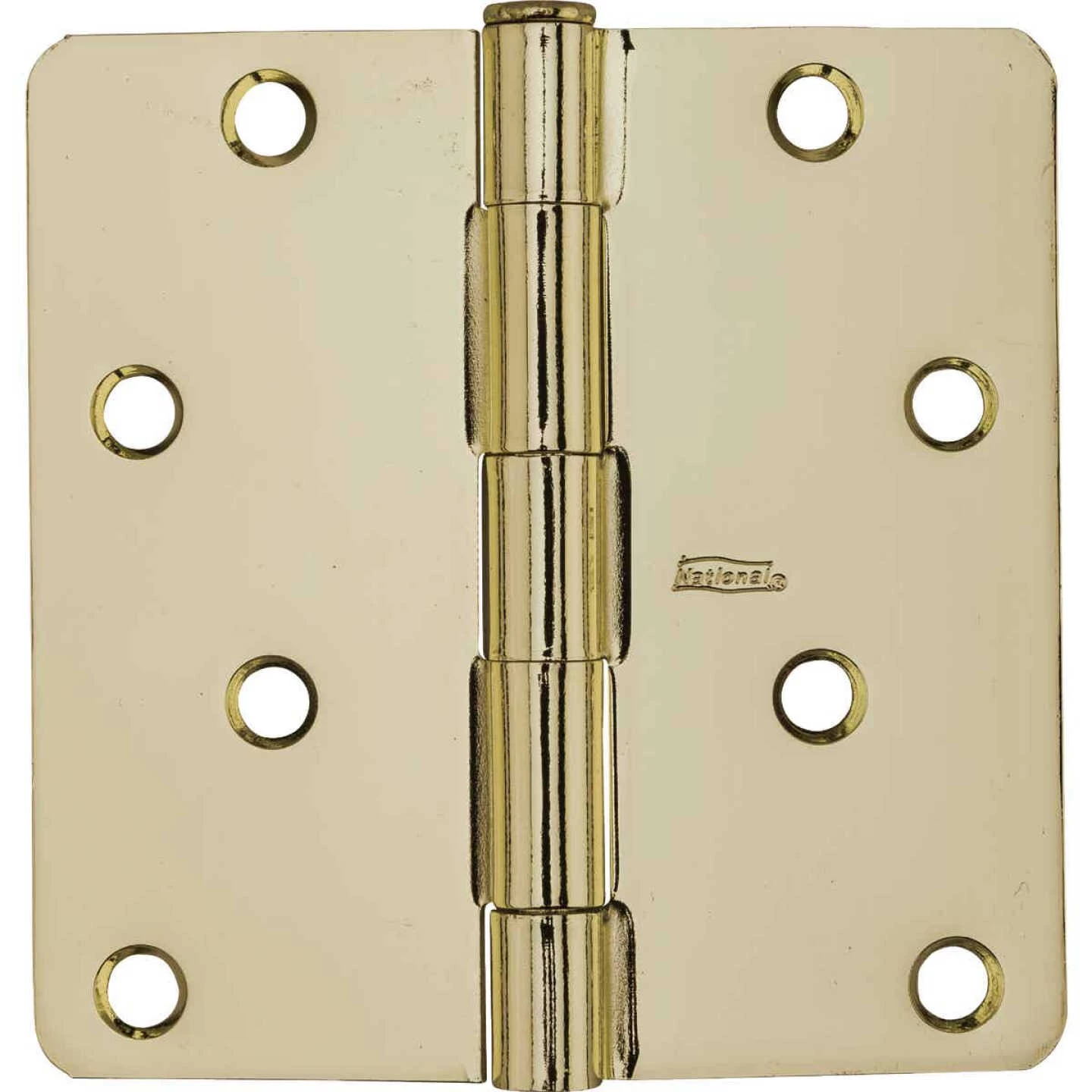 Outlet 🔔 National 4 In. X 1/4 In. Radius Polished Brass Door Hinge 🔥 4 Outlet 🔔 National 4 In. X 1/4 In. Radius Polished Brass Door Hinge 🔥 - Image 2