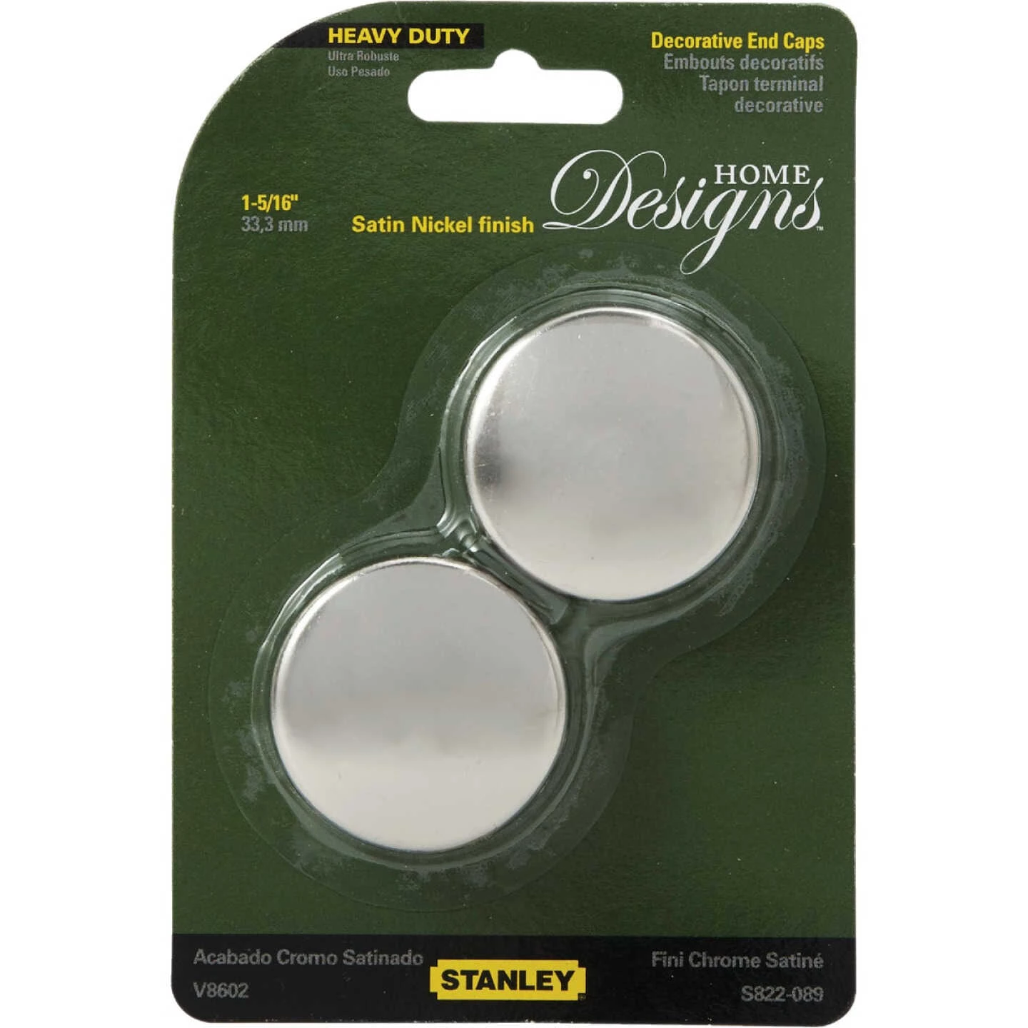 Best Sale ⌛ National Catalog V8602 Satin Nickel Closet Rod End Caps (2-Count) ✨ 4 Best Sale ⌛ National Catalog V8602 Satin Nickel Closet Rod End Caps (2-Count) ✨ - Image 2