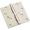 Budget 👏 National 4 In. Satin Nickel Square Door Hinge, (3-Pack) 👏 2 Budget 👏 National 4 In. Satin Nickel Square Door Hinge, (3-Pack) 👏 -National Sales Store ItemImage 201020 q5vdy4 5bz12g a6nk3b