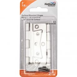 New 👏 National 3 In. Satin Nickel Surface Mount Bi-Fold Door Hinge 🛒 5 New 👏 National 3 In. Satin Nickel Surface Mount Bi-Fold Door Hinge 🛒 -National Sales Store ItemImage 201047 q5vdzk 2utxag 3asobd