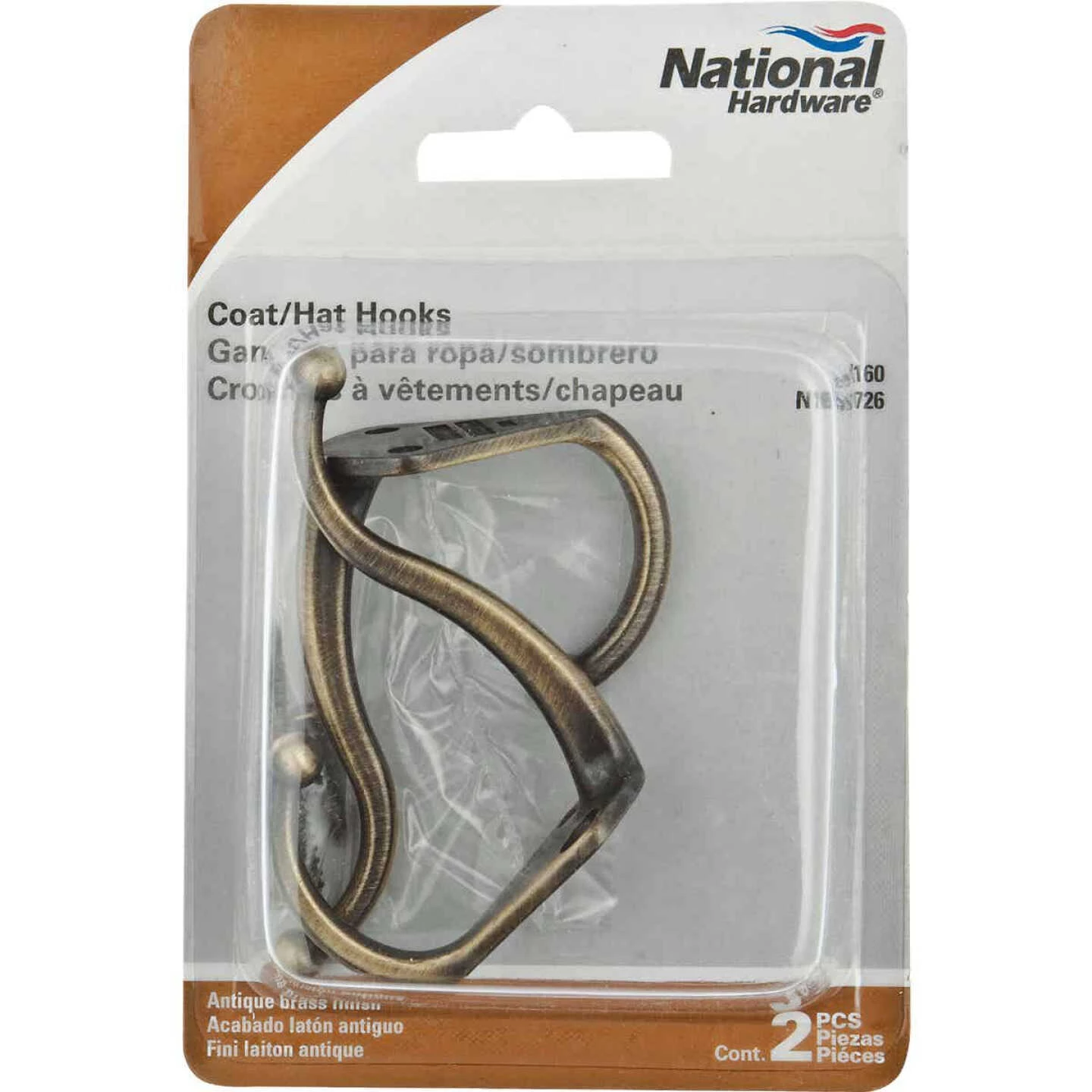 Coupon 👏 National Antique Brass 🧥 Coat & Hat Wardrobe Hook 🔥 3 Coupon 👏 National Antique Brass 🧥 Coat & Hat Wardrobe Hook 🔥 - Image 2