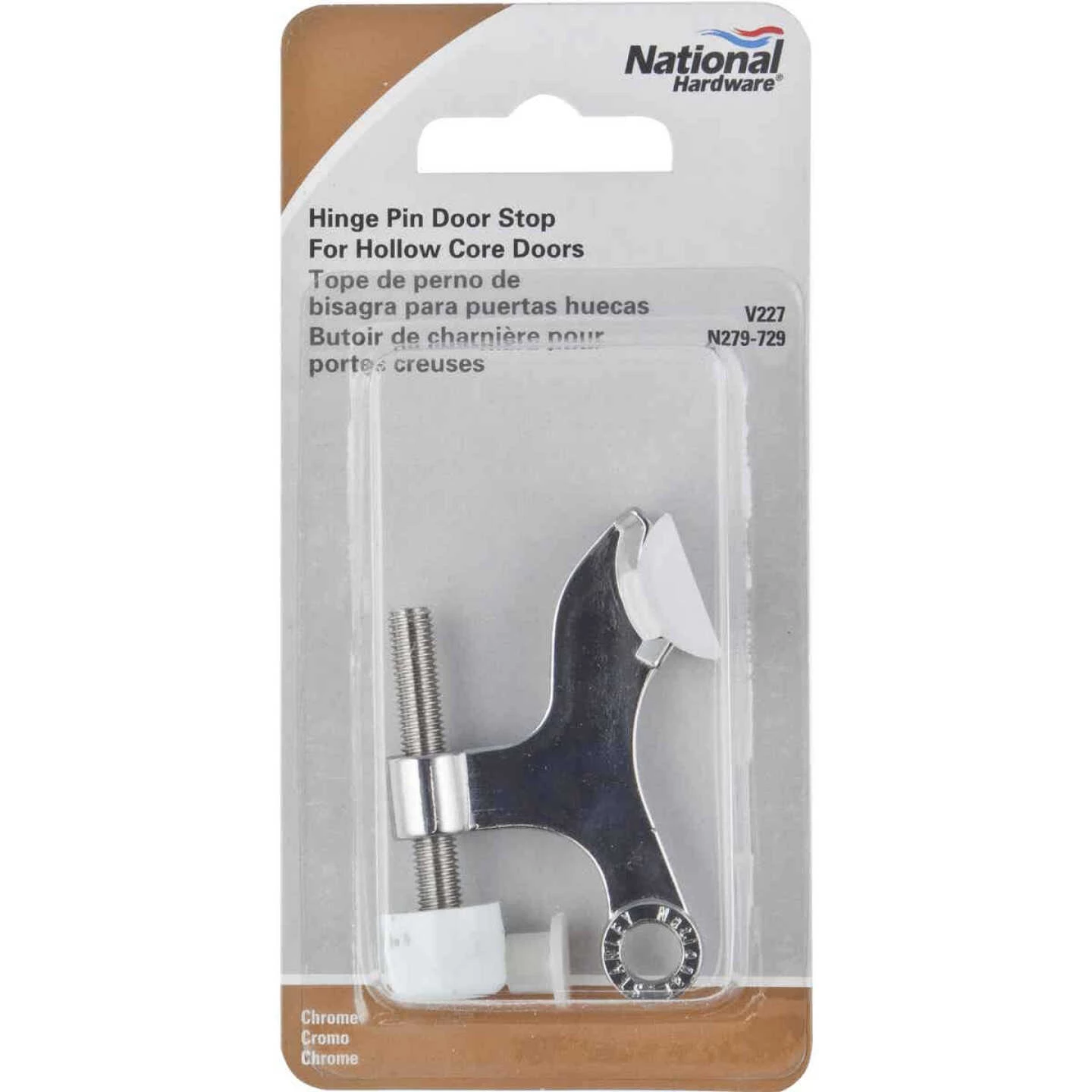 Outlet π― National V227 Chrome Hinge Pin Door Stops π 4 Outlet π― National V227 Chrome Hinge Pin Door Stops π - Image 2