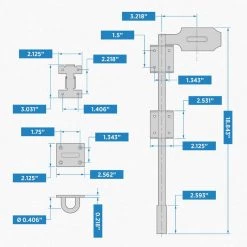 Discount 🧨 National 5/8 In. X 18 In. Black Steel Lock Cane Bolt 🌟 -National Sales Store ItemImage 201347 ggqxnqrkcsg66smvwntc33