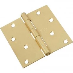 Discount 😍 National 4 In. Square Satin Brass Door Hinge ✨