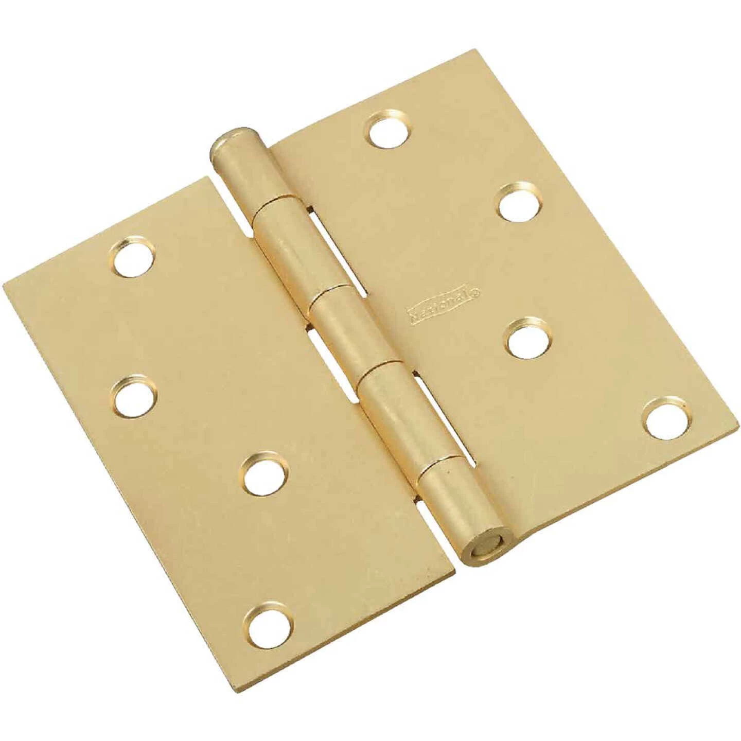 Discount 😍 National 4 In. Square Satin Brass Door Hinge ✨ 3 Discount 😍 National 4 In. Square Satin Brass Door Hinge ✨