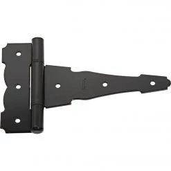 Wholesale 🛒 National 6 In. Black Ornamental Reversible T-Hinge ⌛