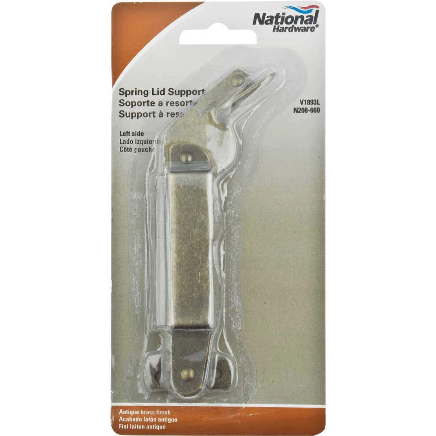 Coupon ❤️ National Catalog V1893 Antique Brass Left-Handed Spring Lid Support ✔️ 4 Coupon ❤️ National Catalog V1893 Antique Brass Left-Handed Spring Lid Support ✔️ - Image 2