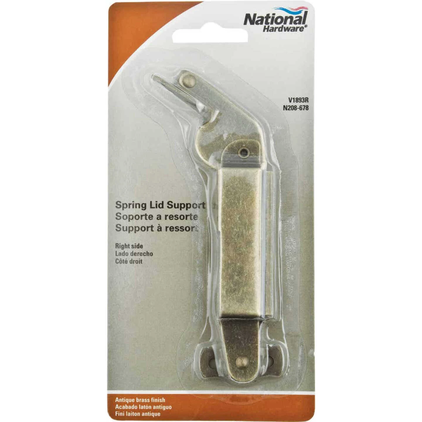 Hot Sale ๐ National Catalog V1893 Antique Brass Right-Handed Spring Lid Support ๐งจ 4 Hot Sale ๐ National Catalog V1893 Antique Brass Right-Handed Spring Lid Support ๐งจ - Image 2