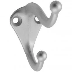 Coupon 🎉 National Satin Chrome 🧥 Coat & Hat Wardrobe Hook, 2 Per Card ✨