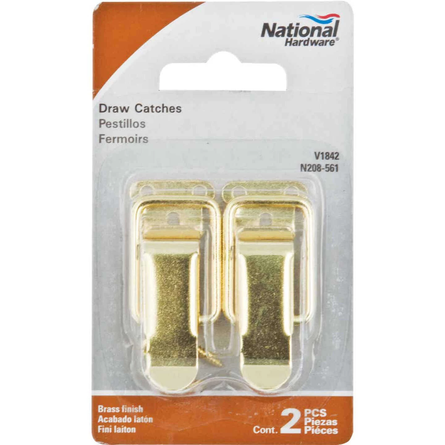 Best Pirce 😀 National Catalog V1842 Brass Draw Catch (2-Count) 🔥 4 Best Pirce 😀 National Catalog V1842 Brass Draw Catch (2-Count) 🔥 - Image 2
