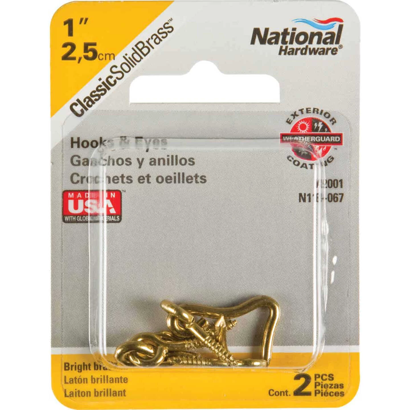 Discount 🔥 National Solid Brass 1 In. Hook & Eye Bolt (2 Ct.) 😉 4 Discount 🔥 National Solid Brass 1 In. Hook & Eye Bolt (2 Ct.) 😉 - Image 2
