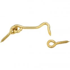 Best Sale 🔔 National Solid Brass 2 In. Hook & Eye Bolt 🎉
