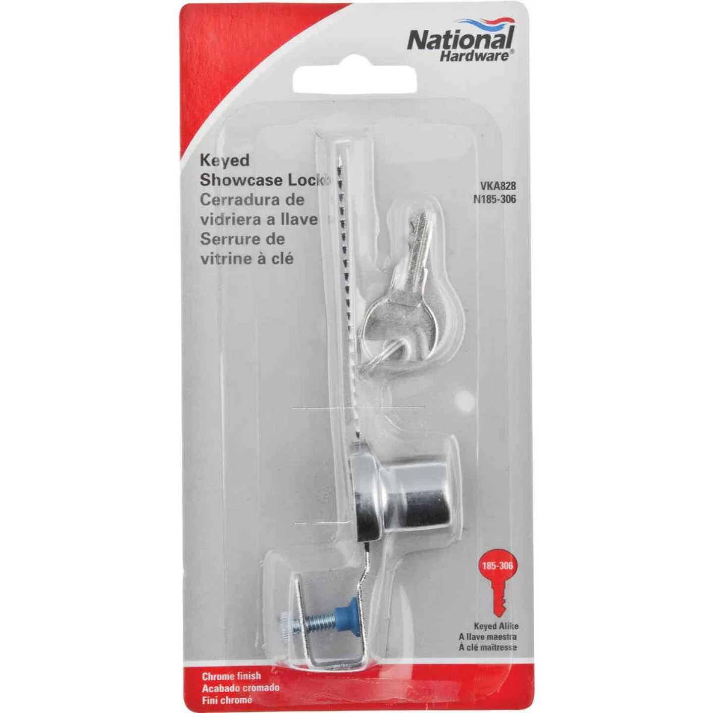 Best Sale 👏 National 4-1/2 In. Chrome Keyed Showcase Lock - Keyed Alike 😉 4 Best Sale 👏 National 4-1/2 In. Chrome Keyed Showcase Lock - Keyed Alike 😉 - Image 2