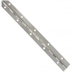 Buy 🌟 National Steel 1-1/16 In. X 12 In. Nickel Continuous Hinge 🛒