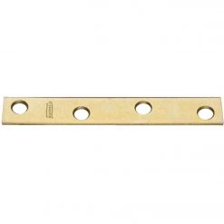 Hot Sale 💯 National Catalog 118 4 In. X 5/8 In. Brass Steel Mending Brace (4-Count) 🥰