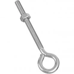 Hot Sale ✔️ National 1/4 In. X 4 In. Zinc Eye Bolt With Hex Nut ✔️