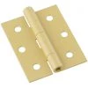 Outlet 👏 National 3 In. Square Corner Brass Screen Door Hinge (2-Pack) 😍 -National Sales Store ItemImage 208279 q5vfdc agey3s cr942y