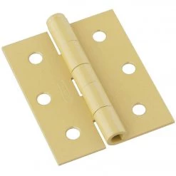 Outlet 👏 National 3 In. Square Corner Brass Screen Door Hinge (2-Pack) 😍