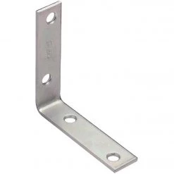 Coupon 😍 National Catalog V115 3 In. X 3/4 In. Zinc Steel Corner Brace (4-Count) 😀