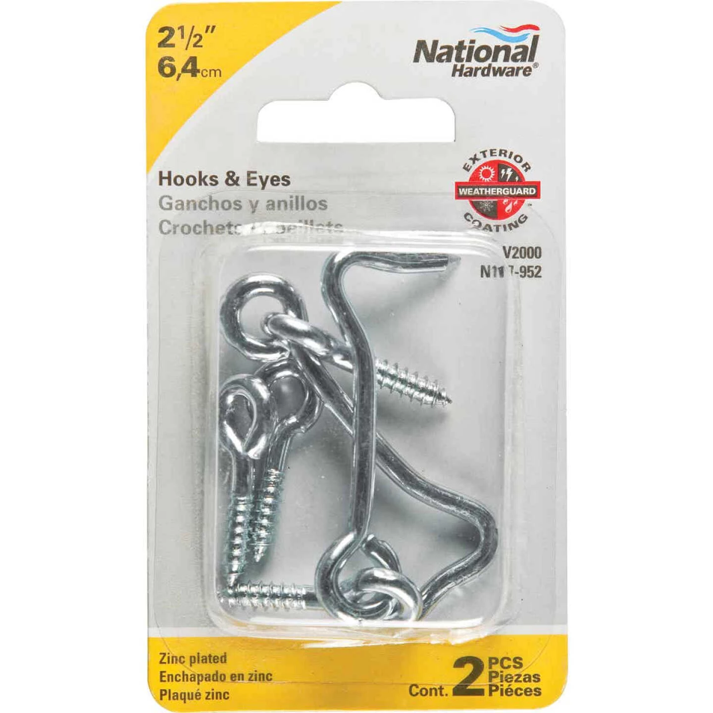 Flash Sale ๐ National 2-1/2 In. Steel Hook & Eye Bolt (2 Ct.) ๐งจ 4 Flash Sale ๐ National 2-1/2 In. Steel Hook & Eye Bolt (2 Ct.) ๐งจ - Image 2
