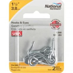 Discount 🌟 National 1-1/2 In. Steel Hook & Eye Bolt (2 Ct.) 🌟 5 Discount 🌟 National 1-1/2 In. Steel Hook & Eye Bolt (2 Ct.) 🌟 -National Sales Store ItemImage 212521 q5vg1o 5zhz1c 3xcg78