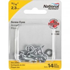 Cheap 🌟 National #114 Zinc Medium Screw Eye (14 Ct.) 🌟 -National Sales Store ItemImage 212629 q5vg2d akbqs0 8grj1