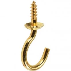 Discount ✔️ National V2021 3/4 In. Solid Brass Series Cup Hook (5 Count) 👍