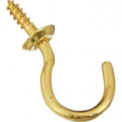 Budget ๐คฉ National V2021 1 In. Solid Brass Series Cup Hook (4 Count) ๐คฉ