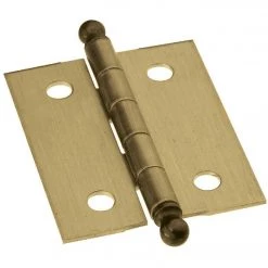 Buy 🎉 National 1-1/4 In. X 1-1/2 In. Antique Brass Ball Tip Hinge (2-Pack) ⌛