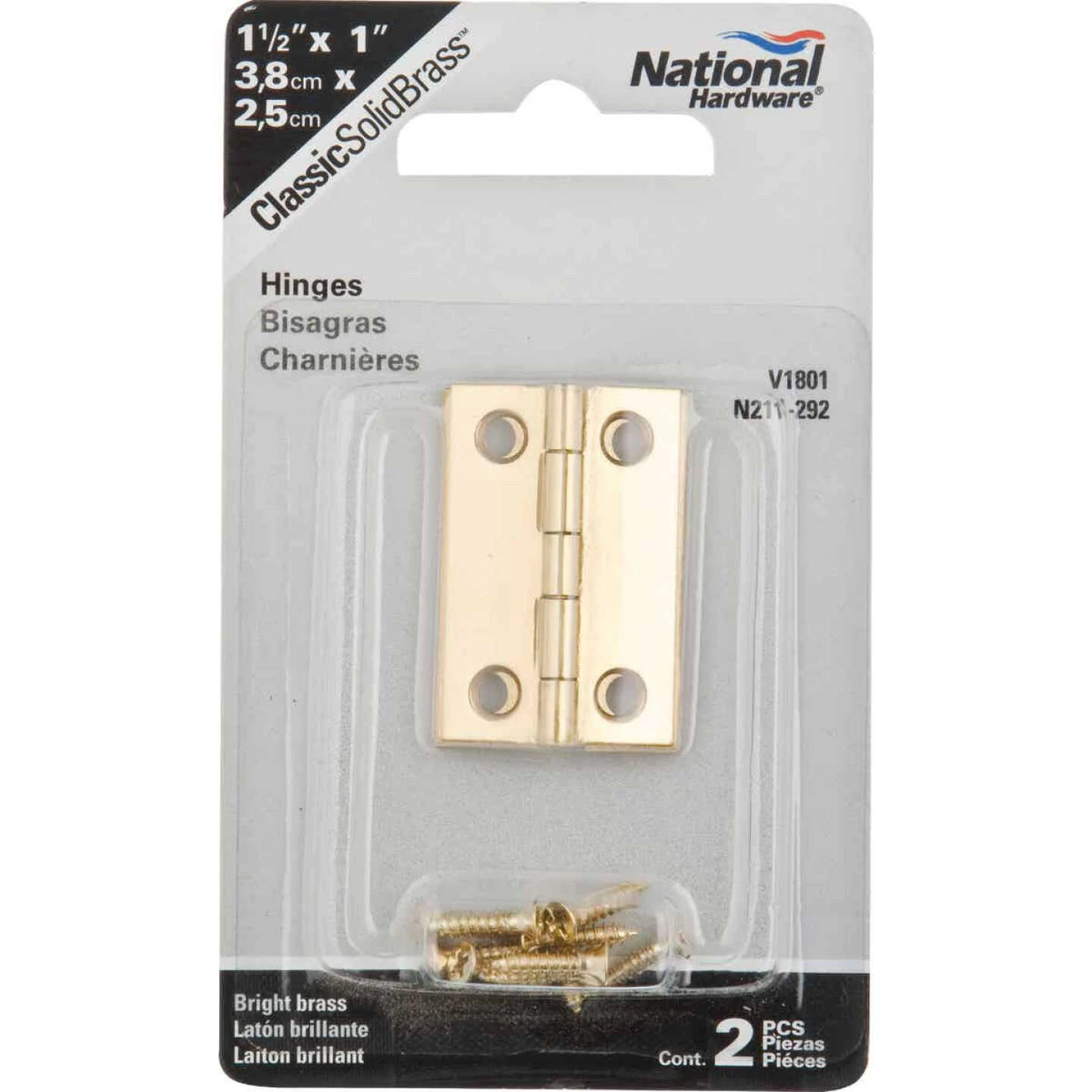 Cheapest ✔️ National 1-1/2 In. X 1 In. Medium Clear 🧥 Coat Decorative Hinge 🤩 4 Cheapest ✔️ National 1-1/2 In. X 1 In. Medium Clear 🧥 Coat Decorative Hinge 🤩 - Image 2