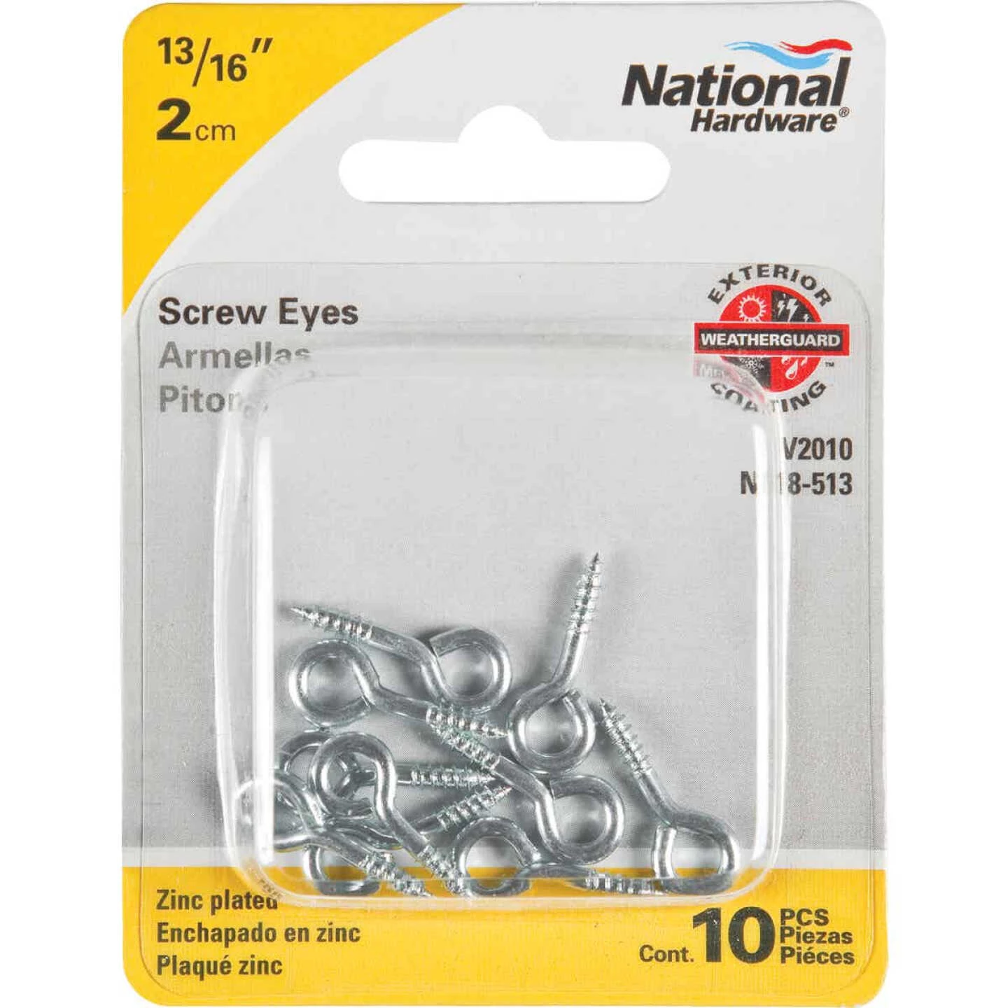 Brand new ๐ National #214 Zinc Small Screw Eye (12 Ct.) (10 Ct.) ๐งจ 4 Brand new ๐ National #214 Zinc Small Screw Eye (12 Ct.) (10 Ct.) ๐งจ - Image 2