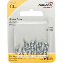 Promo ✔️ National #216-1/2 Zinc Small Screw Eye (14 Ct.) ✨ -National Sales Store ItemImage 218990 q5vgq6 eo1ga0 62x89a