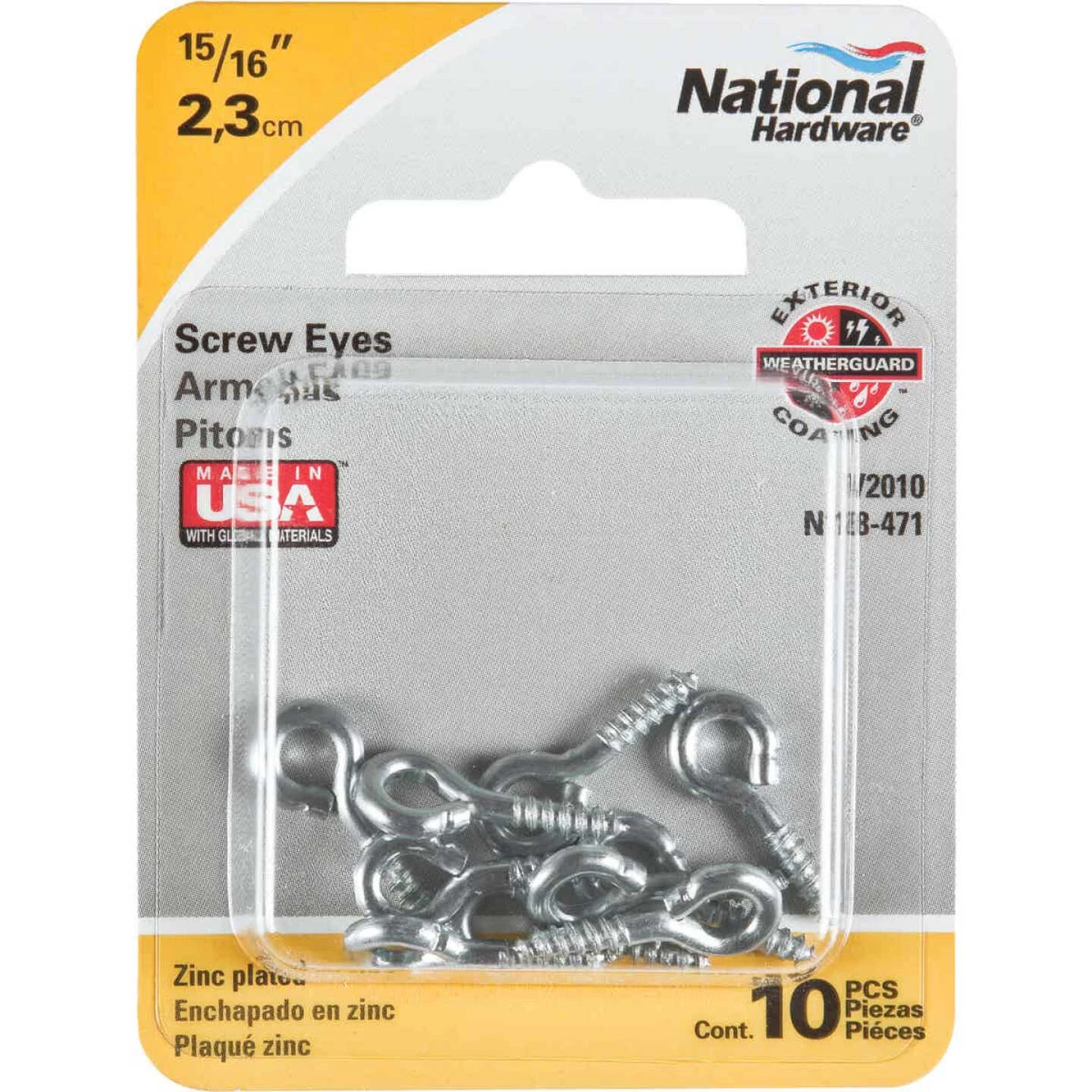 Cheap ⌛ National #212 Zinc Small Screw Eye (10 Ct.) 🎉 4 Cheap ⌛ National #212 Zinc Small Screw Eye (10 Ct.) 🎉 - Image 2