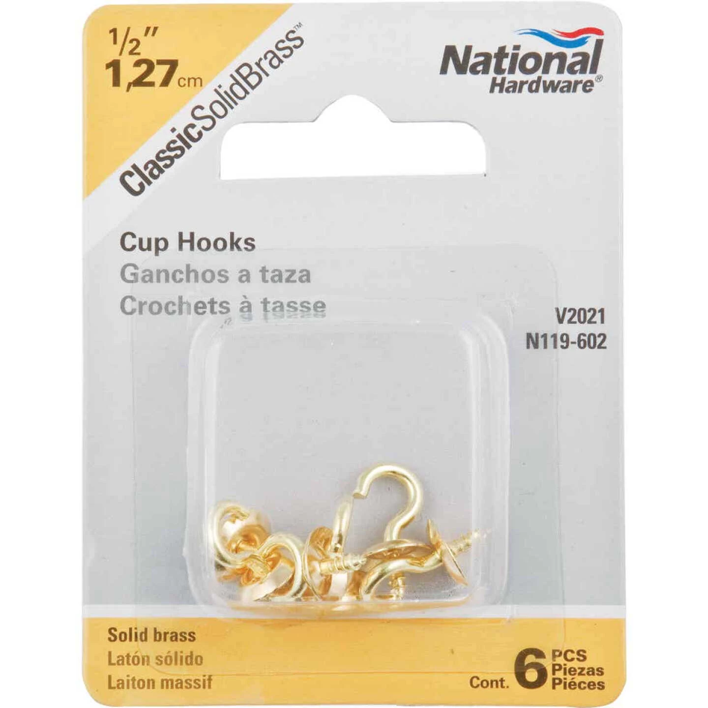 Best reviews of ⌛ National V2021 1/2 In. Solid Brass Series Cup Hook (6 Count) 🎁 4 Best reviews of ⌛ National V2021 1/2 In. Solid Brass Series Cup Hook (6 Count) 🎁 - Image 2