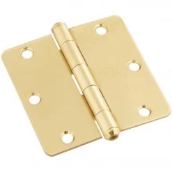 New 🔥 National 3-1/2 In. X 1/4 In. Radius Solid Brass Door Hinge 🤩