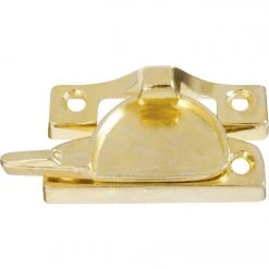 Best Pirce 🌟 National Bright Brass Finished Die-Cast Zinc Crescent Sash Lock 🎉