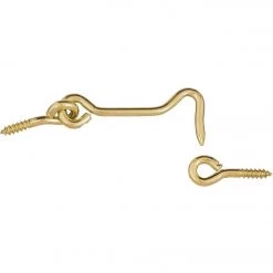 Budget 😉 National Solid Brass 2-1/2 In. Hook & Eye Bolt 🔔