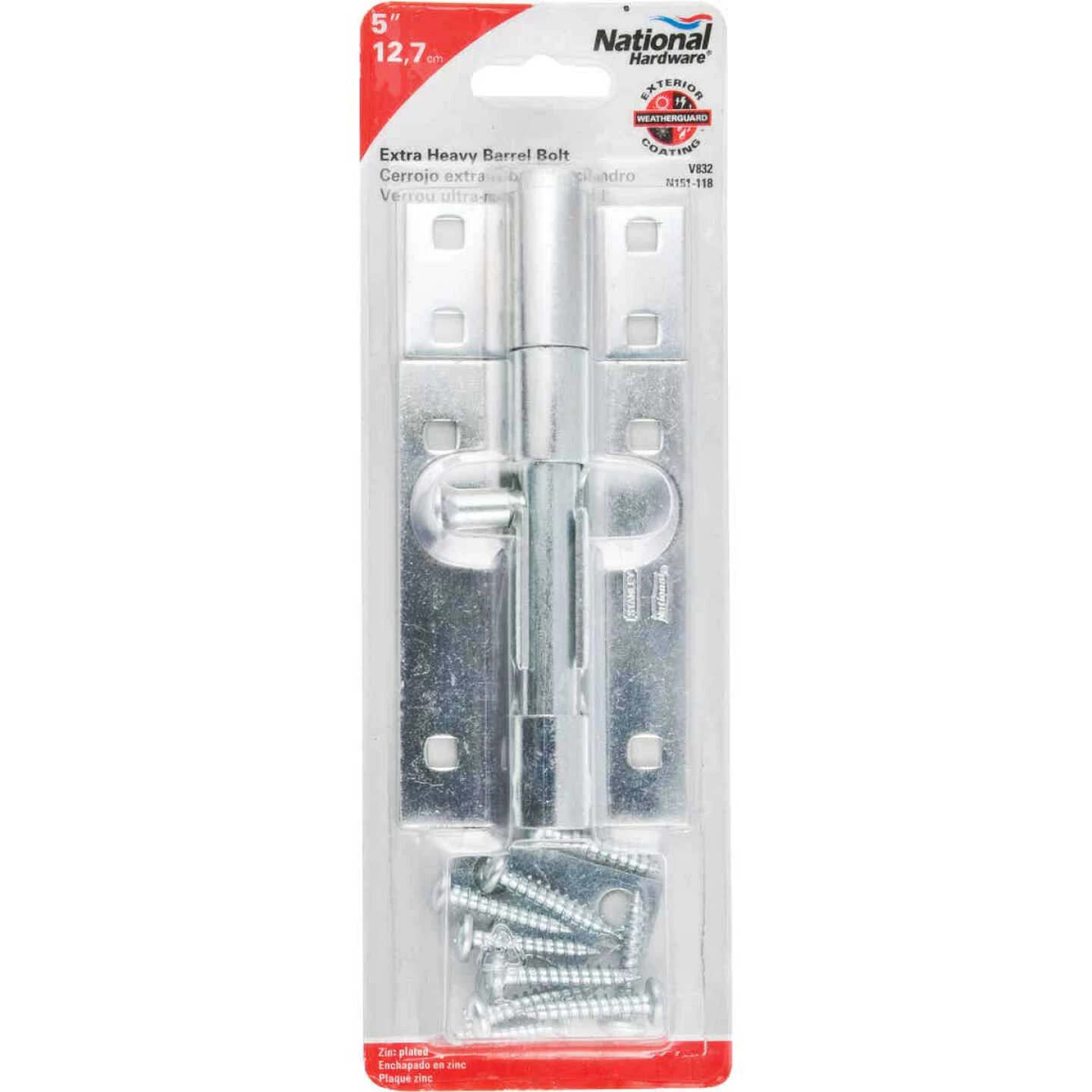 Wholesale ✨ National 5 In. Zinc Extra Heavy Door Barrel Bolt 😀 4 Wholesale ✨ National 5 In. Zinc Extra Heavy Door Barrel Bolt 😀 - Image 2