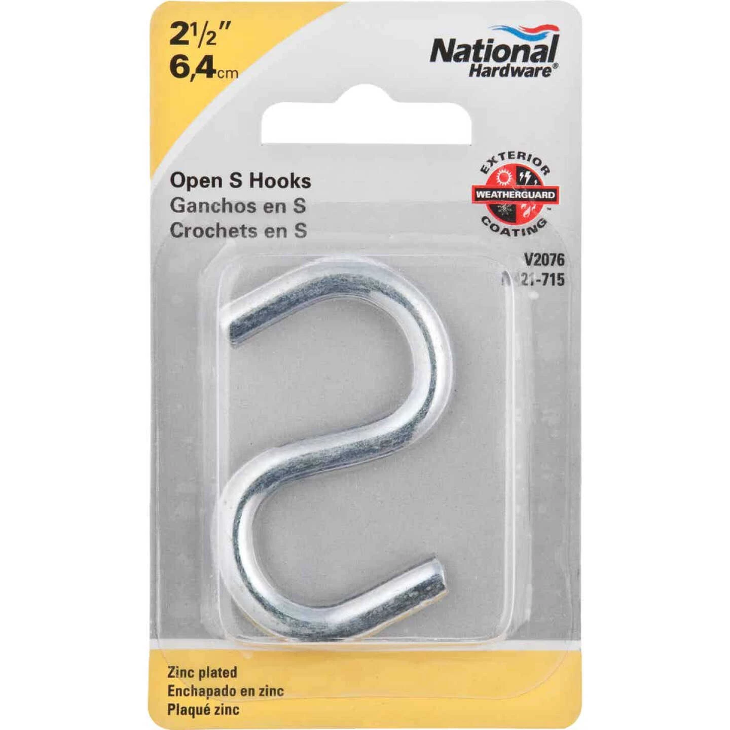 Cheapest 👏 National 2-1/2 In. Zinc Heavy Open S Hook 🛒 4 Cheapest 👏 National 2-1/2 In. Zinc Heavy Open S Hook 🛒 - Image 2