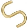 Wholesale 😀 National 1 In. Brass Heavy Open S Hook (3 Ct.) ❤️ -National Sales Store ItemImage 224670 q5vh82 ebu708 a3alcz