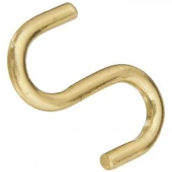 Wholesale 😀 National 1 In. Brass Heavy Open S Hook (3 Ct.) ❤️