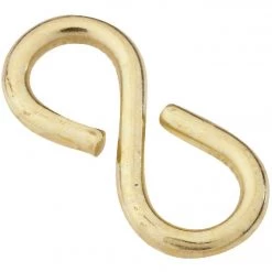 Best Sale 😍 National 1-1/8 In. Brass Light Closed S Hook (2 Ct.) 😀