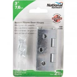 Buy 🌟 National 3 In. Square Corner Zinc Screen Door Hinge (2-Pack) ⌛ -National Sales Store ItemImage 229256 q5vhnr gfuwm0 6t4i17